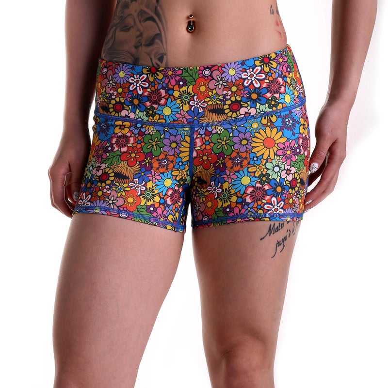 Tough Mode Women's 3" Athletic Workout Volleyball Running WOD Compression Shorts - Image 2